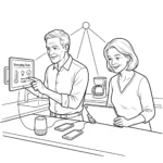 Everyday Tech couple sit at a table