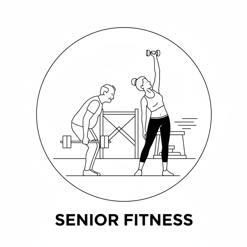 Senior Fitness People exercising